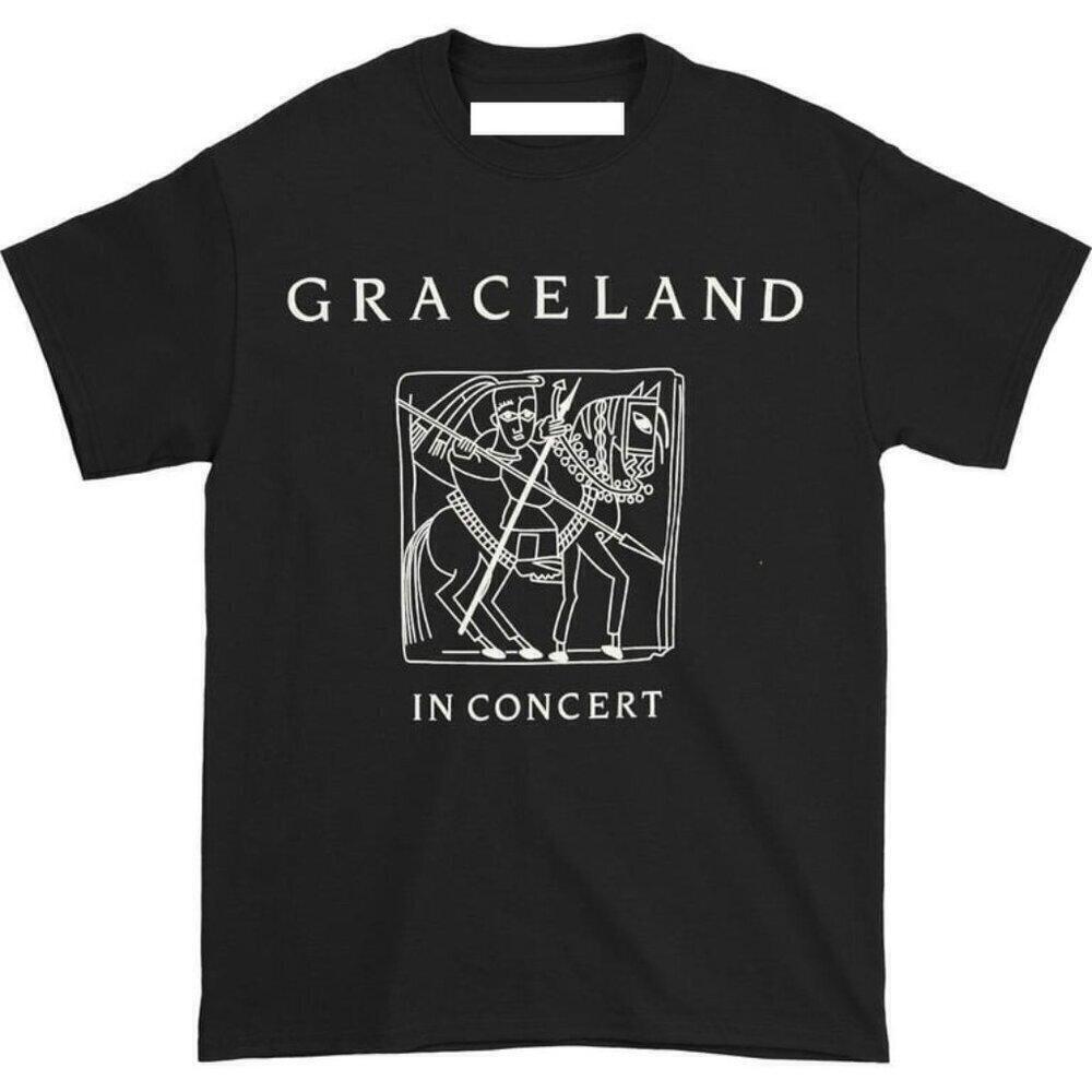 Paul Simon Graceland Illustration Music Legends Fan Graphic Tee T-Shirt
